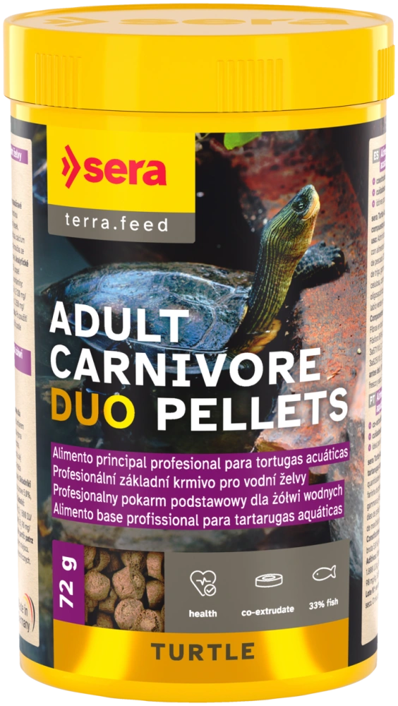 sera Turtle Adult Carnivore Duo Pellets 250 ml (72 g)