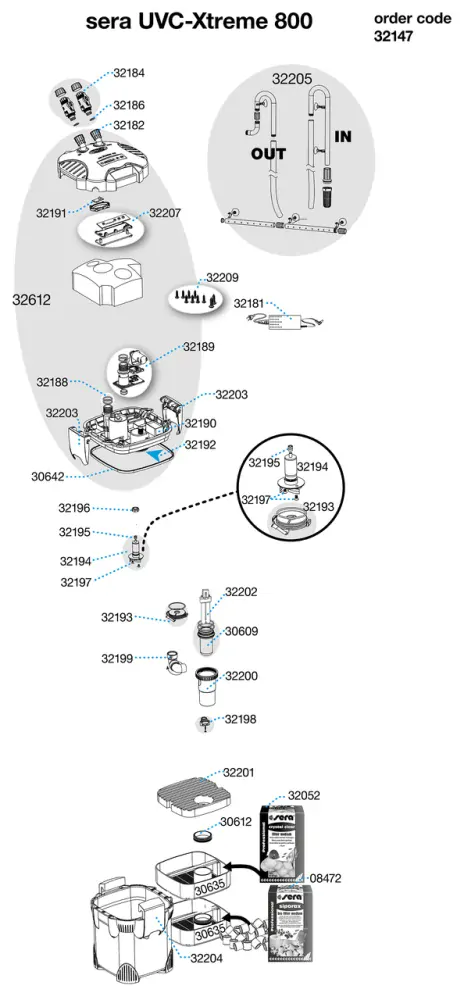 Sera UVC-Xtreme 800 vonkajší filter