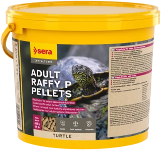 sera Turtle Adult Raffy P Pellets 3800 ml – krmivo pre vodné korytnačky